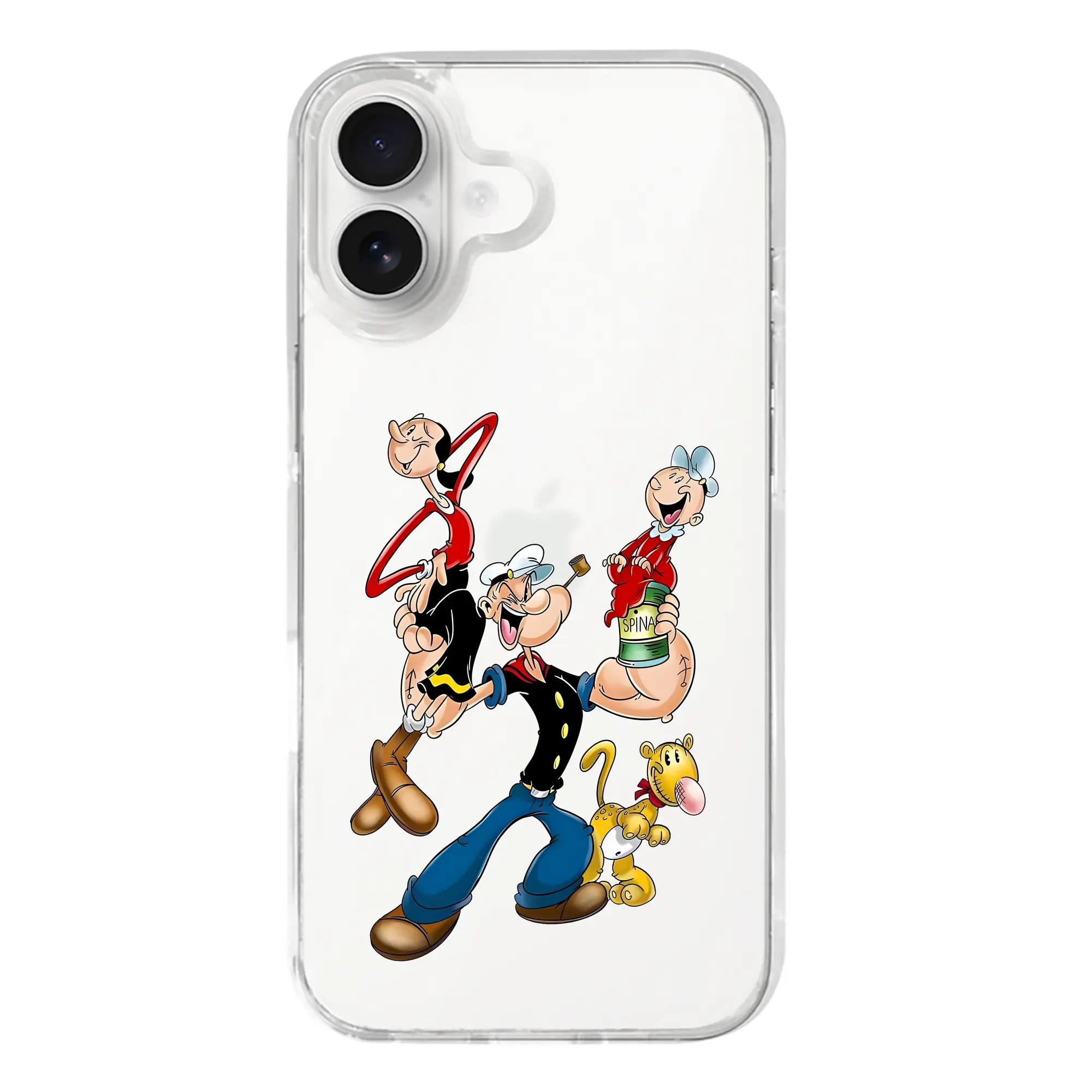 ポパイ グッズ オリーブ・オイル - iPhone 17シリーズ 透明スマホケース – 薄型・耐衝撃・精密フィット保護カバー